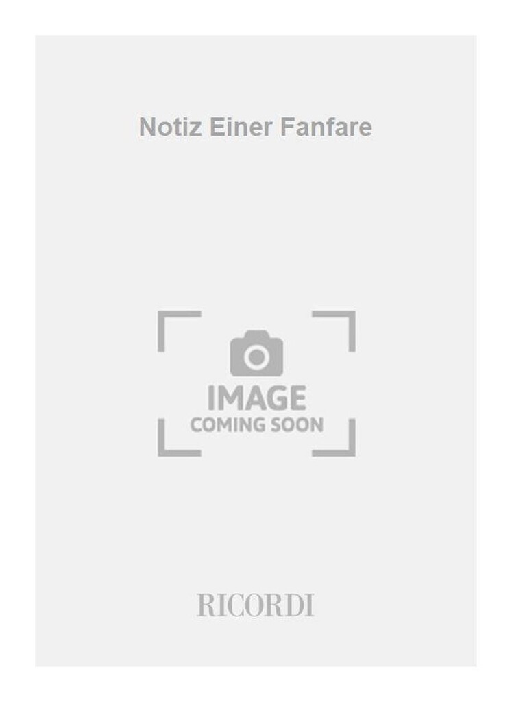 Notiz Einer Fanfare